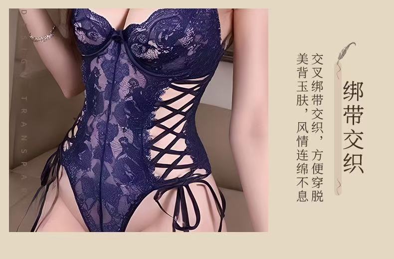 Summer New Lace Trim Hollow Out Strap Underwire Camisole Shapewear Bodysuit
