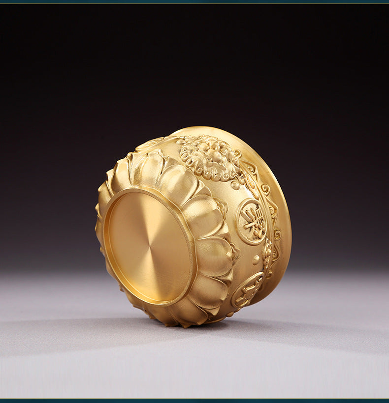 Brass Cornucopia Ornament Office Home Desktop Decoration Craft Gift