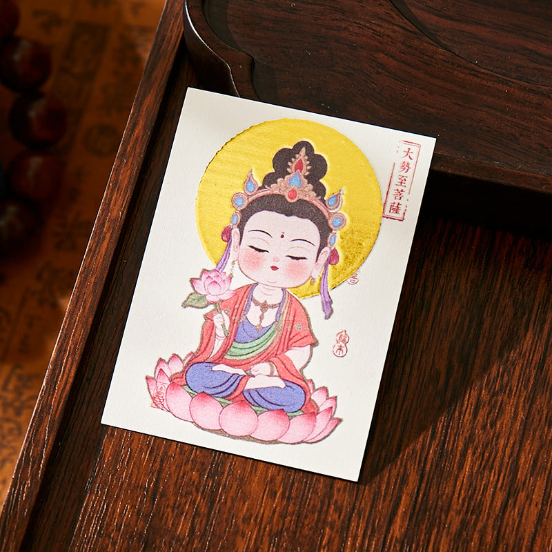 Putuo Mountain Annual Blessing Set - Personalized Zodiac Buddha & 8 Guardians Talisman, Protection for Ben Ming Nian (Birth Year)