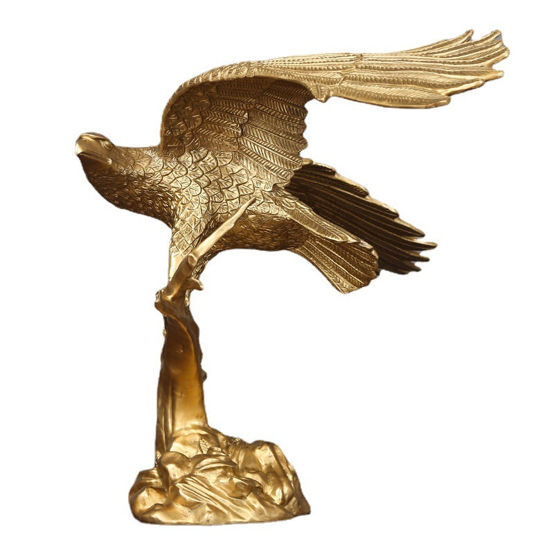 Brass Eagle Ornament Eagle Spreading Wings Copper Decoration Home Office Company Housewarming Opening Gift