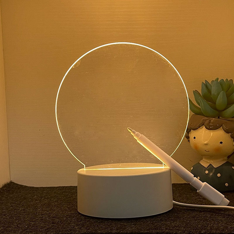 3d Night Light Handwriting Board Activity Glowing Acrylic Memo Creative Atmosphere Desk Lamp Customizable DIY Gift