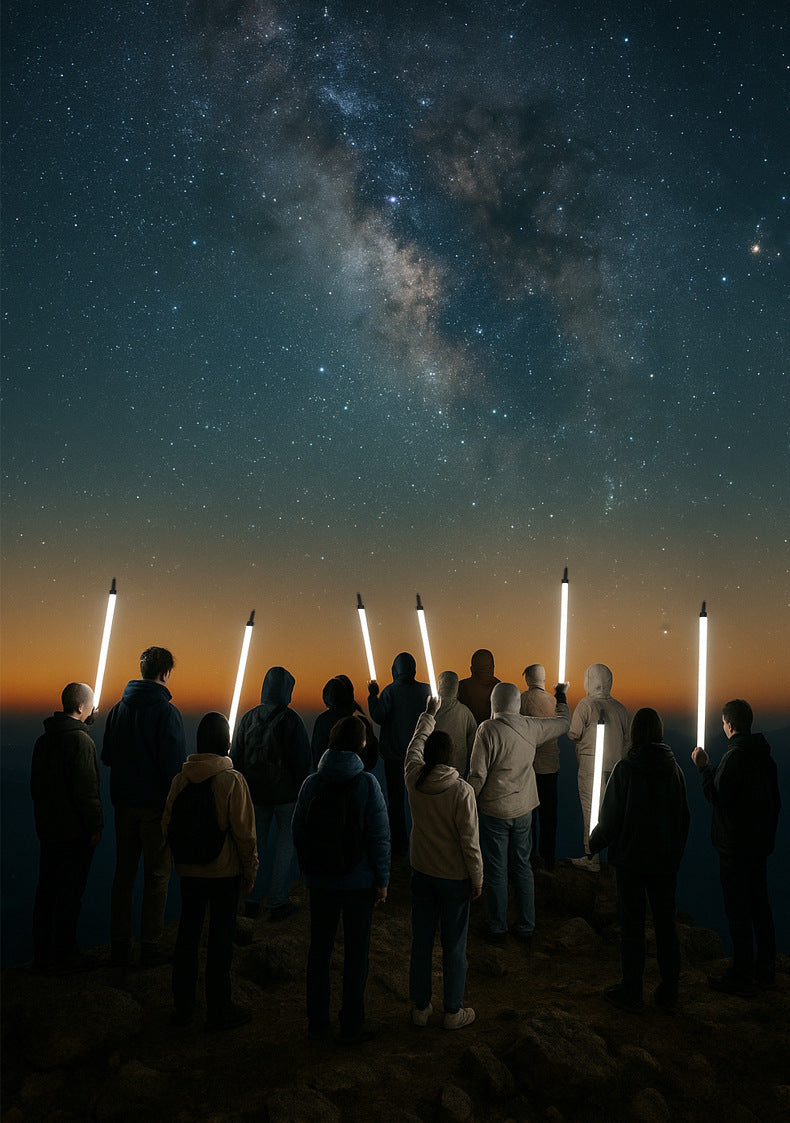 Luminous Hiking Stick Outdoor Hiking Professional Equipment Portable Outdoor Lightweight Super Tough Anti-Break Climbing Stick