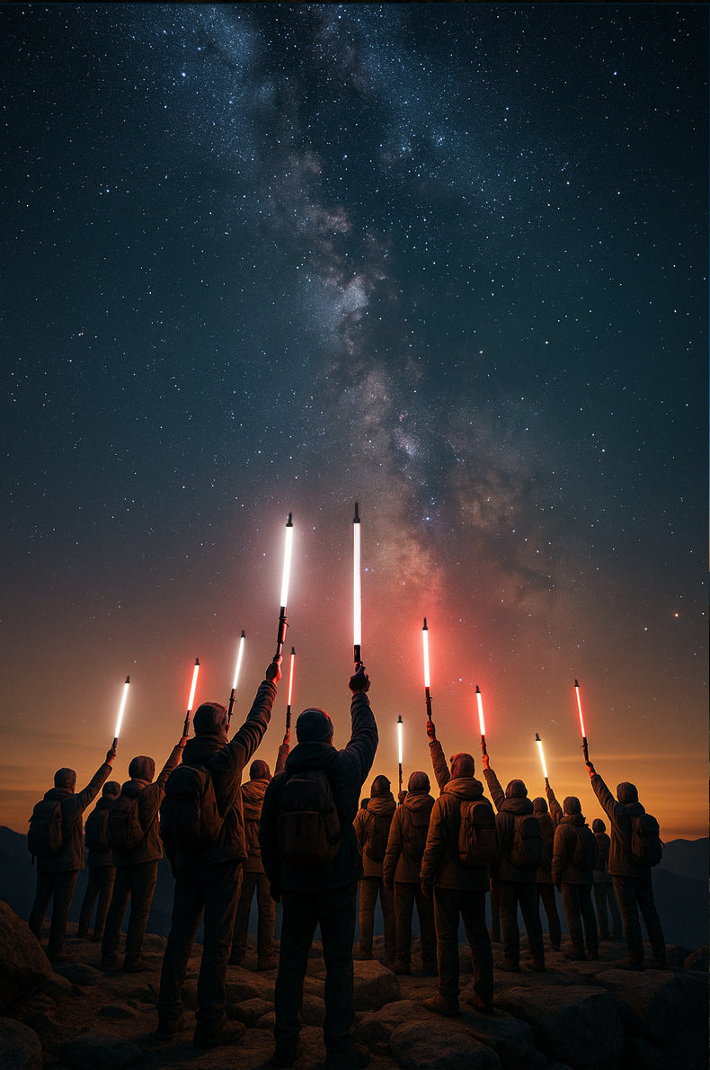 Luminous Hiking Stick Outdoor Hiking Professional Equipment Portable Outdoor Lightweight Super Tough Anti-Break Climbing Stick