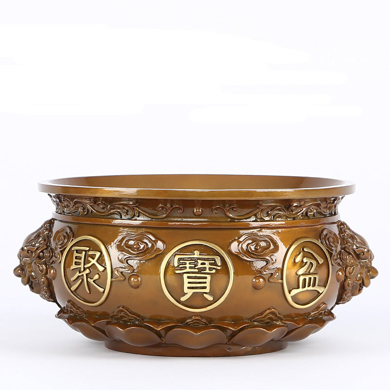 Brass Cornucopia Ornament Office Home Desktop Decoration Craft Gift