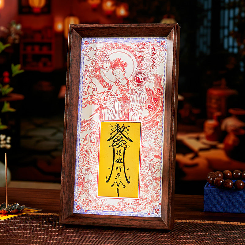 Nine Heavens Xuan Nv Ling · Sending off Child Guanyin "Double Holy Blessing Sticker Set **A blessing from fate that travels with you, to lead your marriage and bestow upon you a rare child**