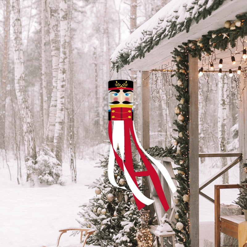 American Independence Day Themed Windsock Flag Outdoor Windsock Yard Scene Atmosphere Decoration Semi-Circular Flag