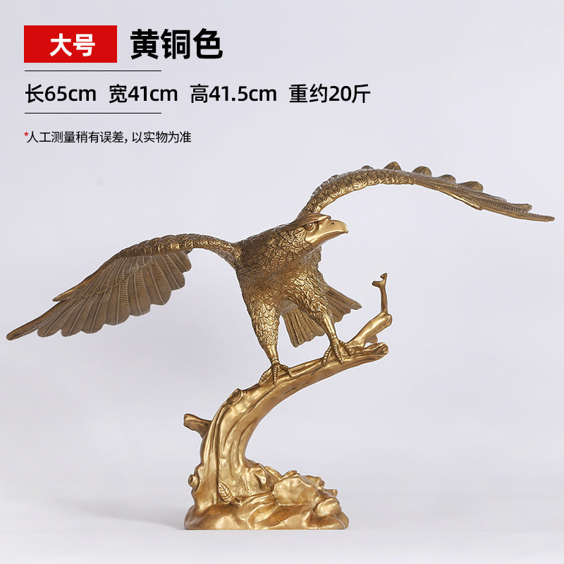 Brass Eagle Ornament Eagle Spreading Wings Copper Decoration Home Office Company Housewarming Opening Gift