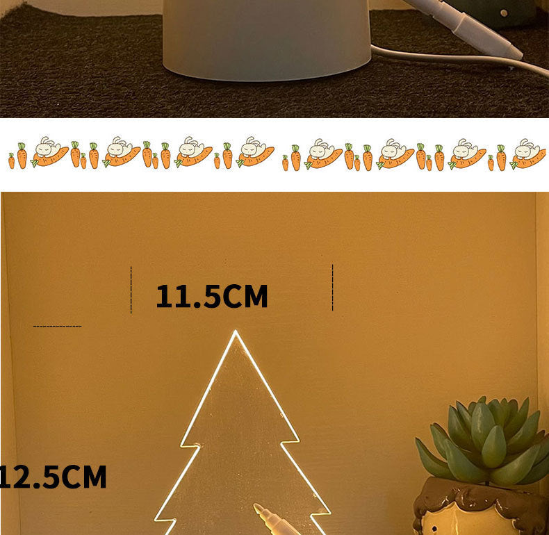 3d Night Light Handwriting Board Activity Glowing Acrylic Memo Creative Atmosphere Desk Lamp Customizable DIY Gift