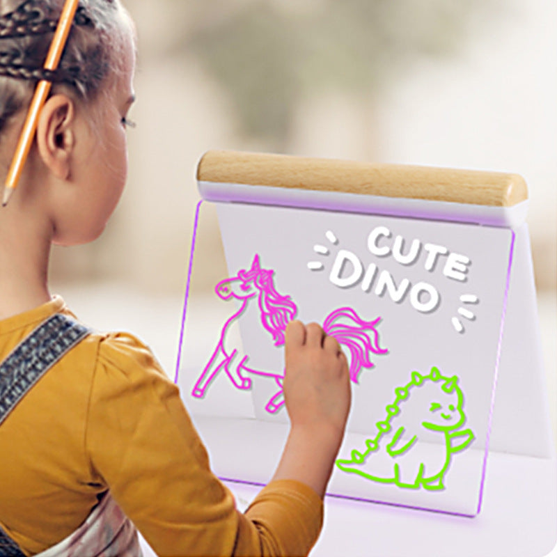 Colorful Touch Children's Luminous Message Board Erasable Writing Board Luminous Acrylic Bedroom Night Light