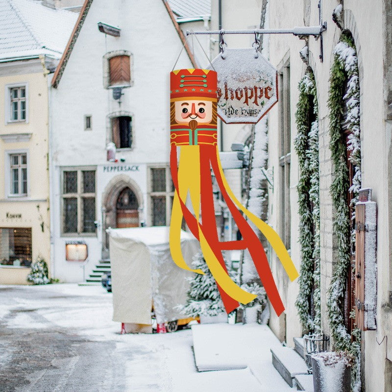 American Independence Day Themed Windsock Flag Outdoor Windsock Yard Scene Atmosphere Decoration Semi-Circular Flag