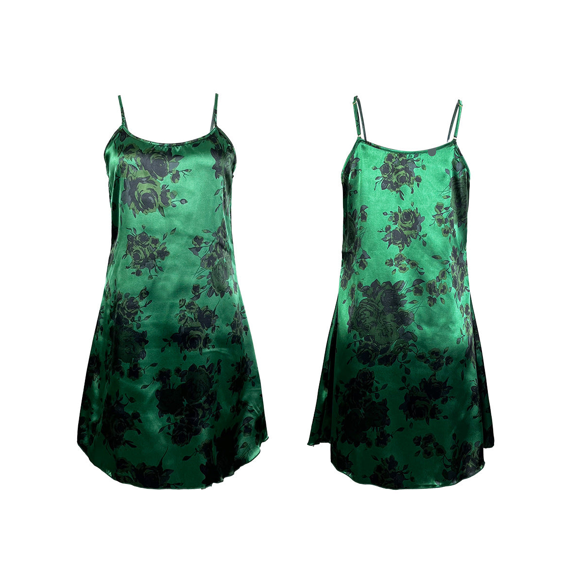 European and american hot INS Floral Print Strap Dress Sexy Pure Desire Style Luxurious Temptation Backless Dress647