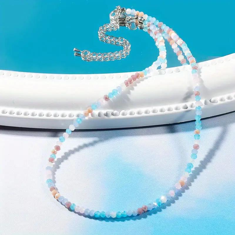 Rainbow Crystal Energy Necklace - Multi-color Gemstone Choker for Women, Positive Vibes Jewelry