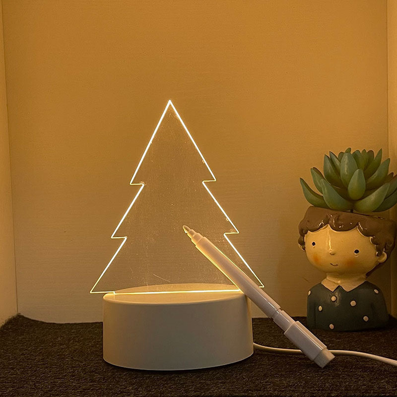 3d Night Light Handwriting Board Activity Glowing Acrylic Memo Creative Atmosphere Desk Lamp Customizable DIY Gift