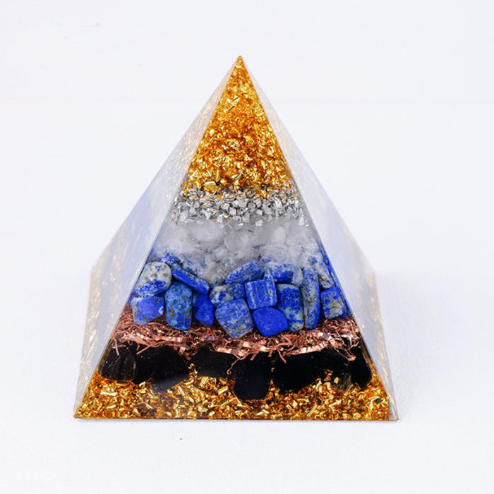 8Centimeter Crystal Gravel Pyramid New Acrylic Pyramid Home Desktop Ornament