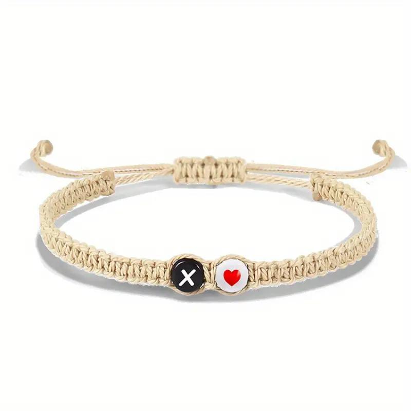 Personalized Initial Bracelet - Custom Letter Beaded Friendship Bracelet for Couples & BFFs