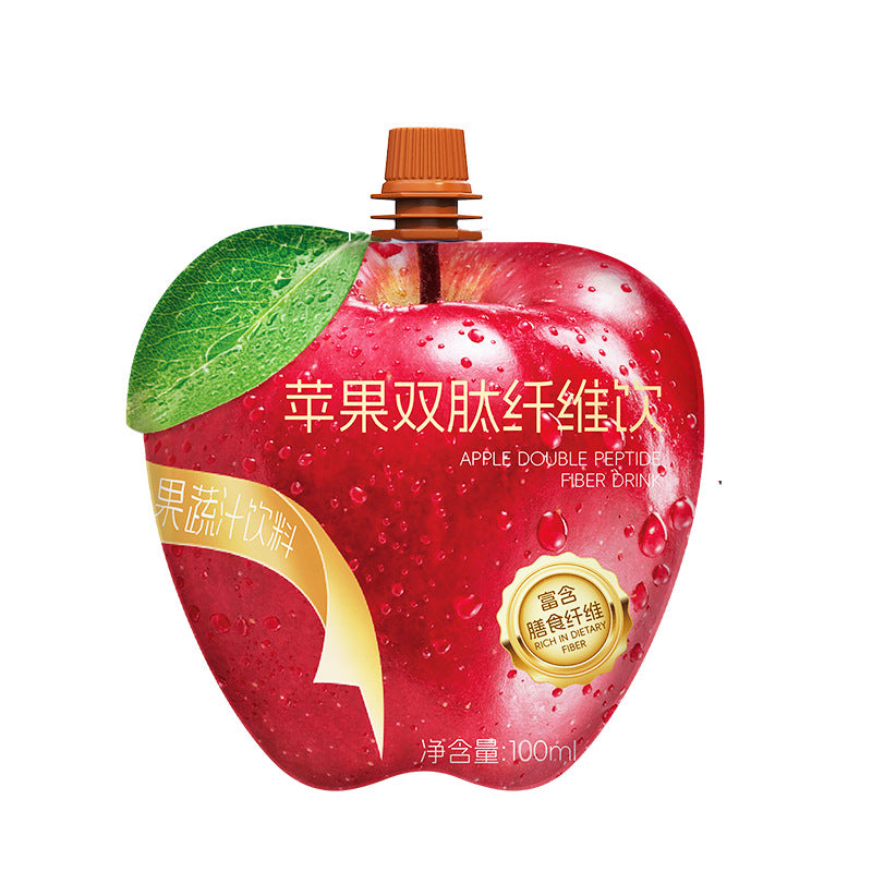 Apple Double Peptide Fiber Drink Apple Juice Prebiotic Dietary Fiber Drink Meal Savior Fruit and Vegetable Juice