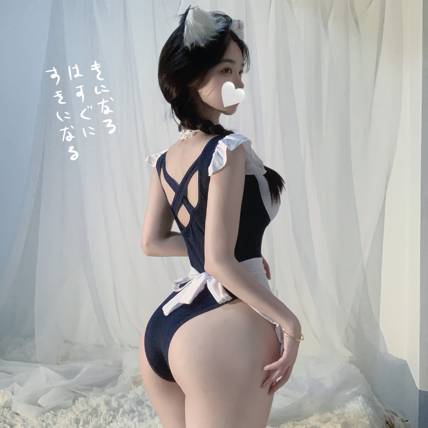 Cute and Adorable Strap Maid Apron Private Sailor Super Spicy Small Chest Enhancing Pure Maid