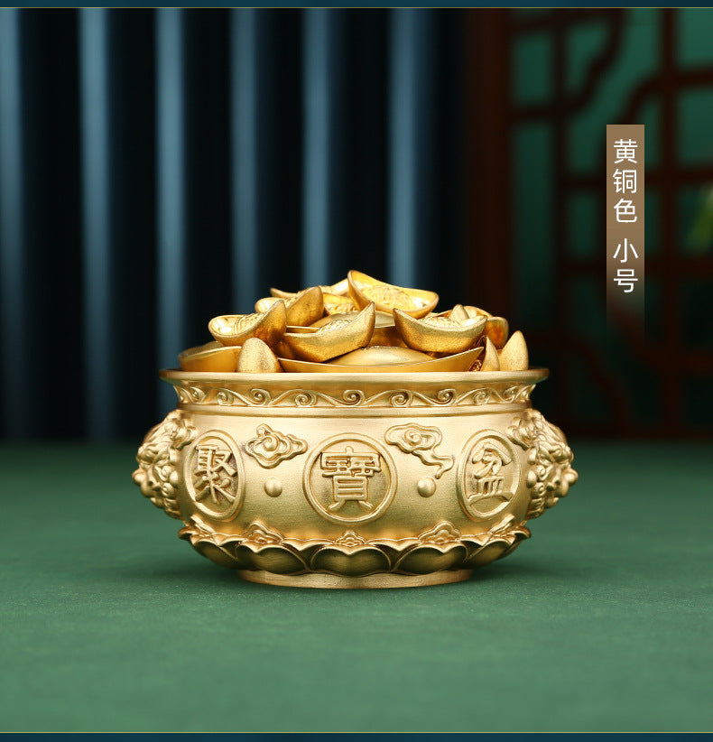 Brass Cornucopia Ornament Office Home Desktop Decoration Craft Gift