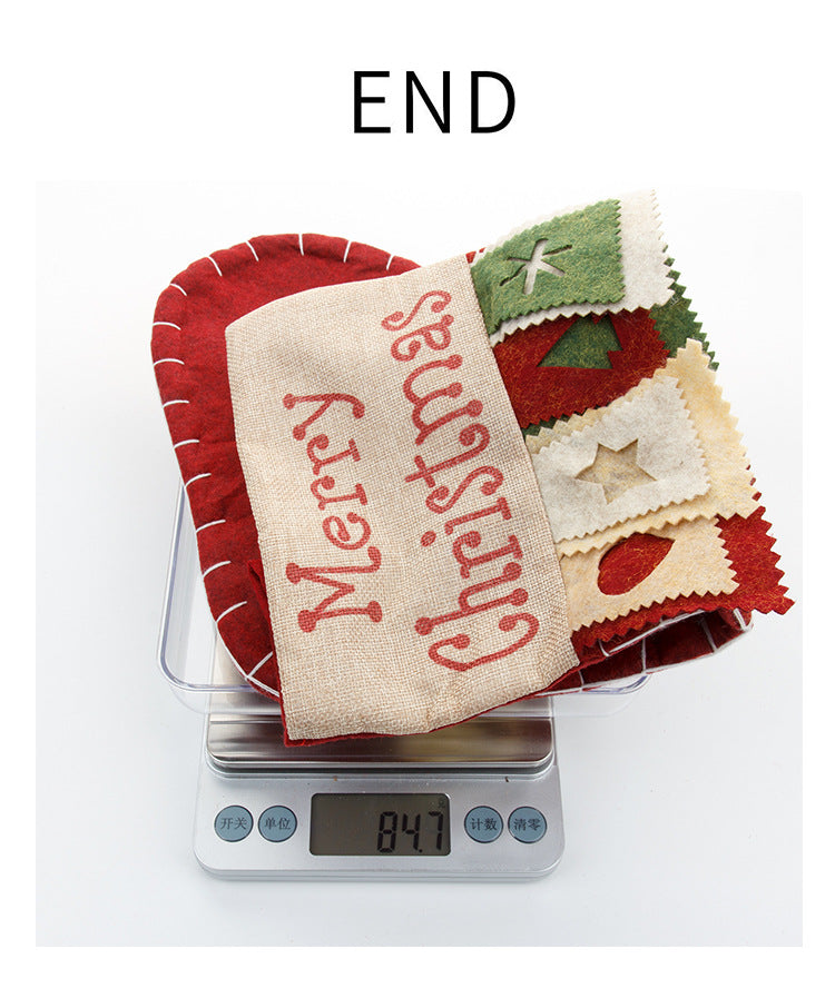 Christmas Decoration Gift Socks Fabric Santa Claus Gift Bag Snowman Reindeer Decorative Socks Christmas Socks