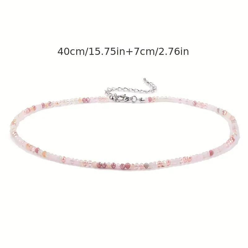 Rainbow Crystal Energy Necklace - Multi-color Gemstone Choker for Women, Positive Vibes Jewelry