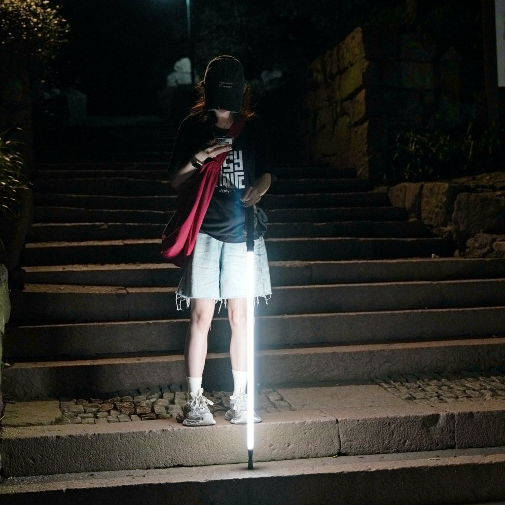 Luminous Hiking Stick Professional Night Walking Stick Climbing Gear Ultralight Lighting Trekking Convenient