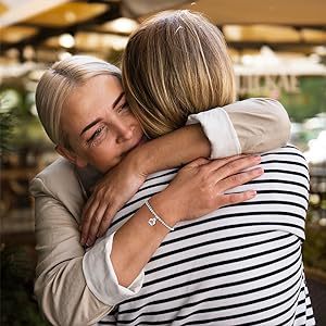 Bee, Elephant & Ladybug Charm Bracelet - Sterling Silver Plated Inspirational Gift for Women