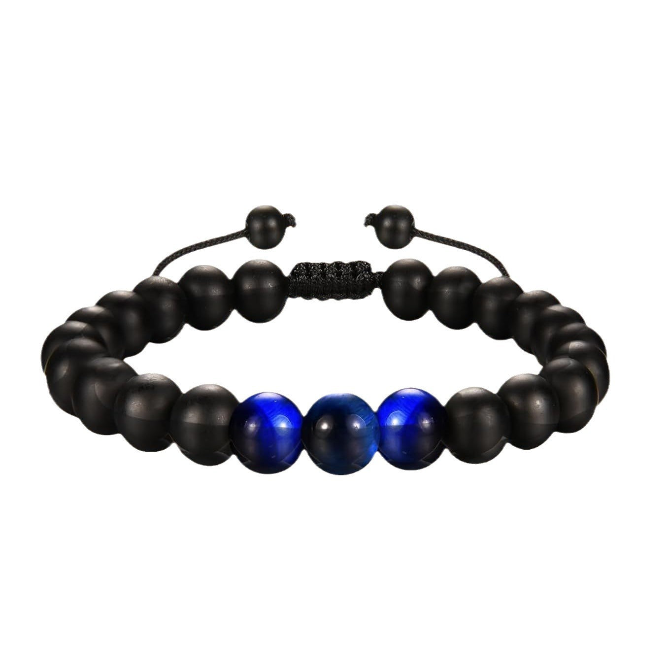 The Adventure Begins" Graduation Bracelet for Men - Tiger's Eye & Lava Stone Bead Bracelet, Gift for Grads