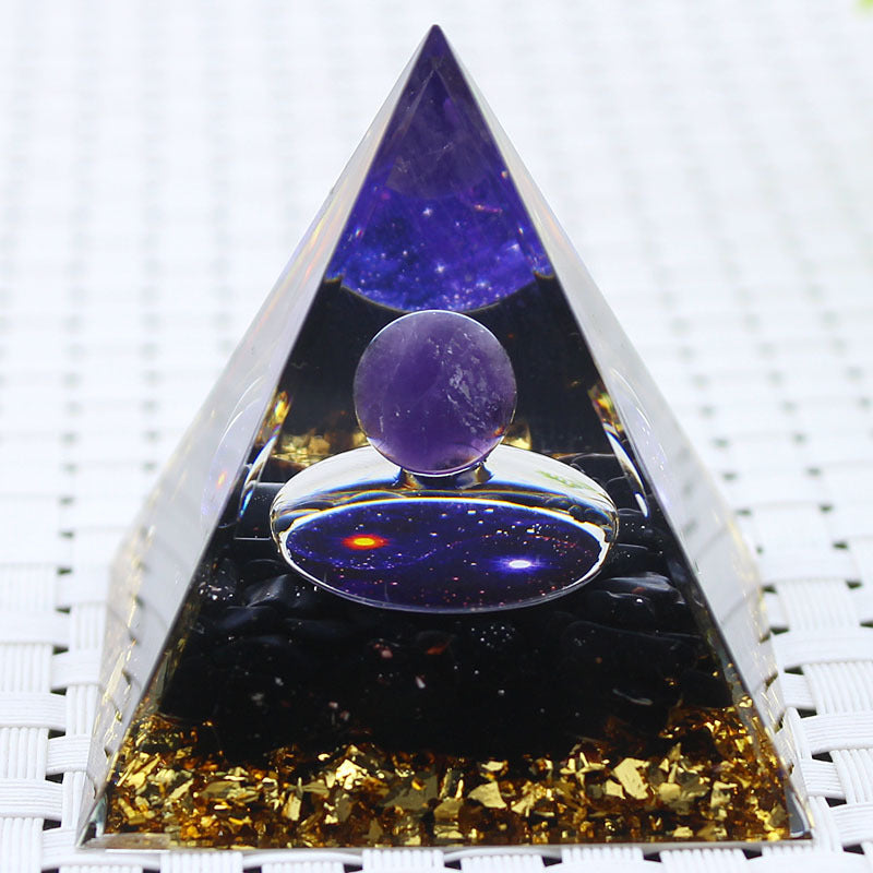 8Centimeter Crystal Gravel Pyramid New Acrylic Pyramid Home Desktop Ornament
