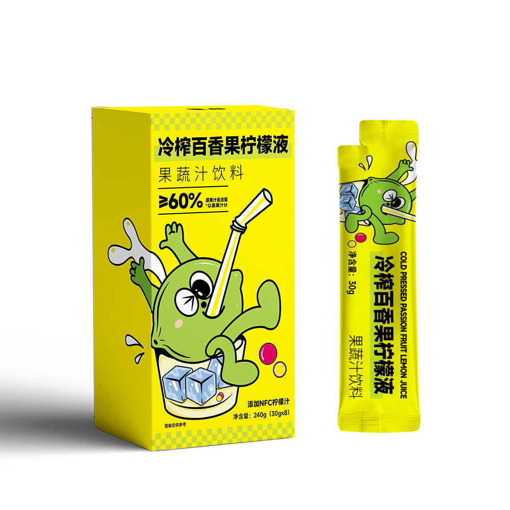 Bee240g Cold Pressed Passion Fruit Lemonade Lemon Concentrate Complex Fruit Juice Drink Lemonade