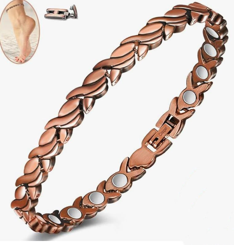 Magnetic Snap Hip Hop Bracelet for Men - Stainless Steel X-Link Cubic Zirconia Chain Bracelet, Adjustable Streetwear Jewelry