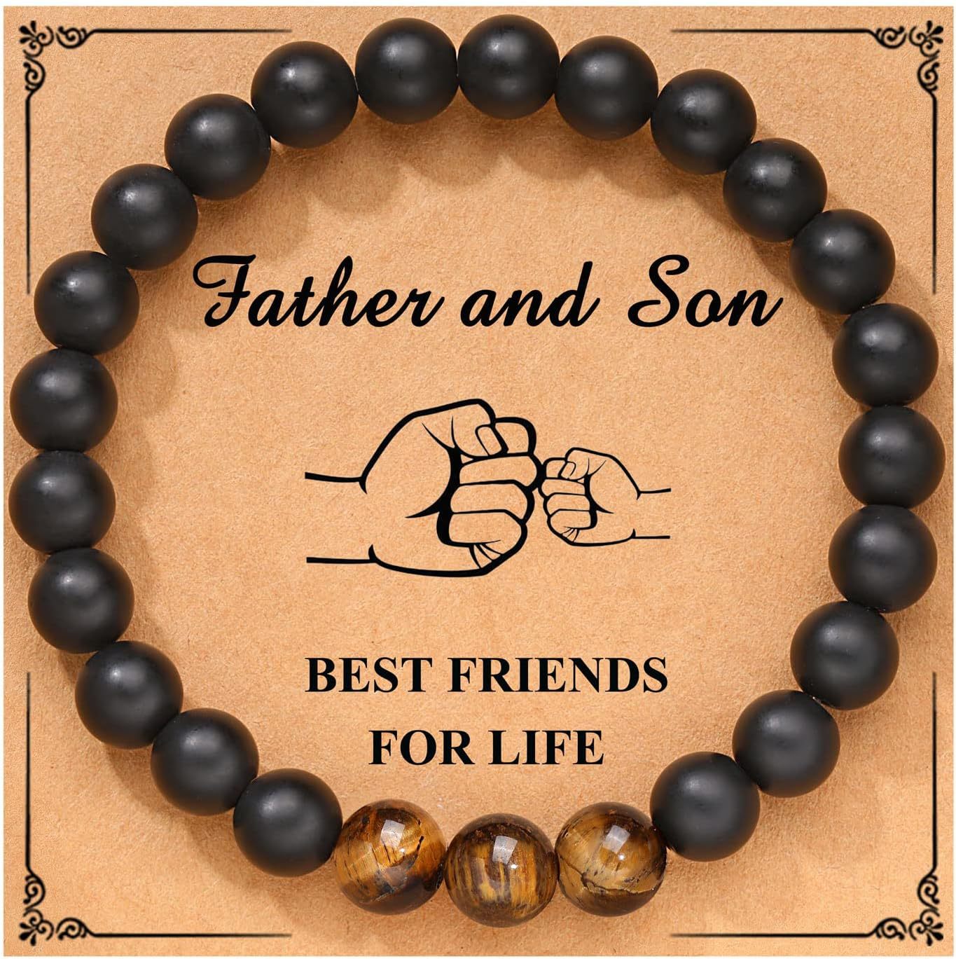 5-in-1 Energy Balance Bracelet - Amethyst, Obsidian, Lava Stone, Pink Zebra & Rhodochrosite Beaded Bracelet for Women