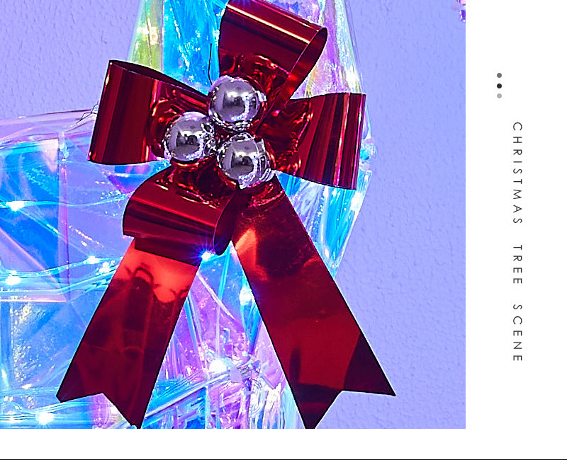 Christmas Colorful Glowing Iron Art Reindeer with Lights Snowman Mall Hotel Scene Decoration Christmas Reindeer Ornament