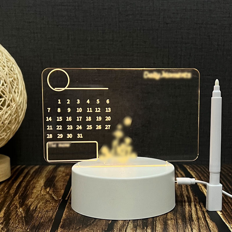 3d Night Light Handwriting Board Activity Glowing Acrylic Memo Creative Atmosphere Desk Lamp Customizable DIY Gift