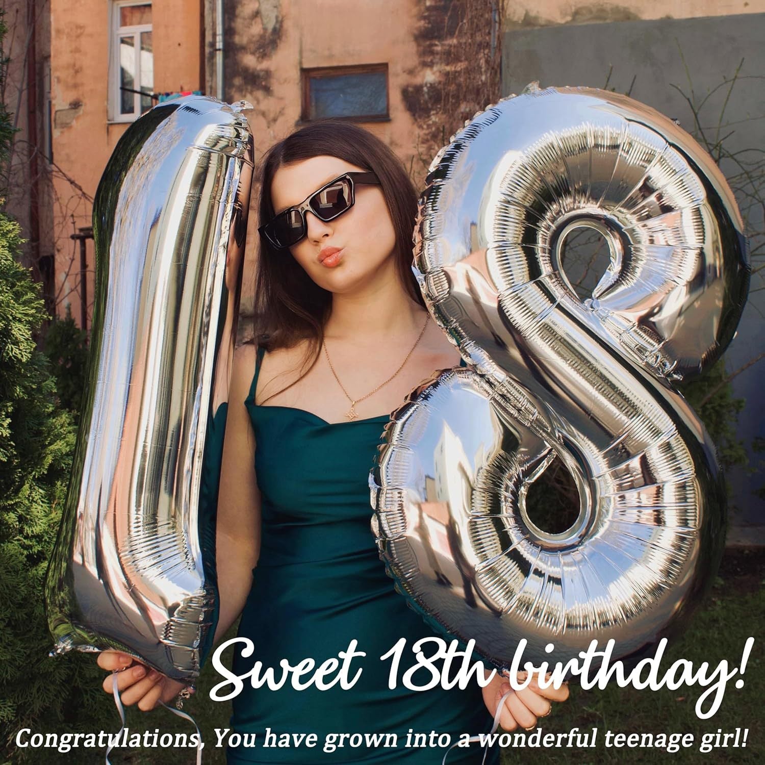 Sweet 18 Birthday Bracelet for Daughter - Personalized Heart Pink Zebra Stone adjustable Gift for 18th Birthday