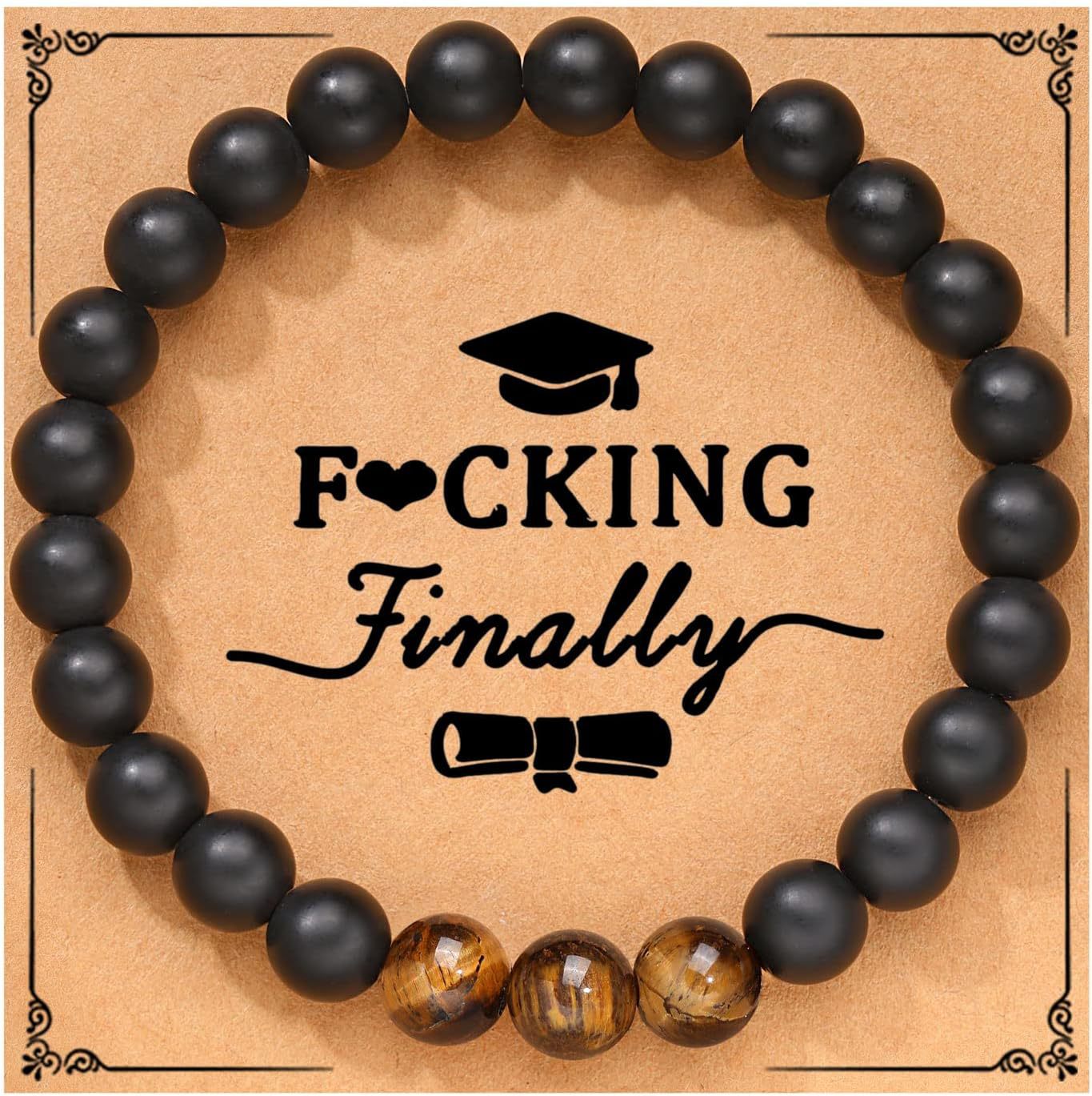 5-in-1 Energy Balance Bracelet - Amethyst, Obsidian, Lava Stone, Pink Zebra & Rhodochrosite Beaded Bracelet for Women