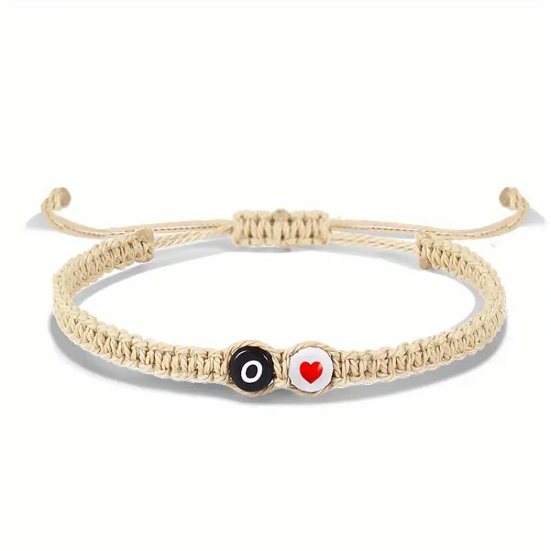 Personalized Initial Bracelet - Custom Letter Beaded Friendship Bracelet for Couples & BFFs