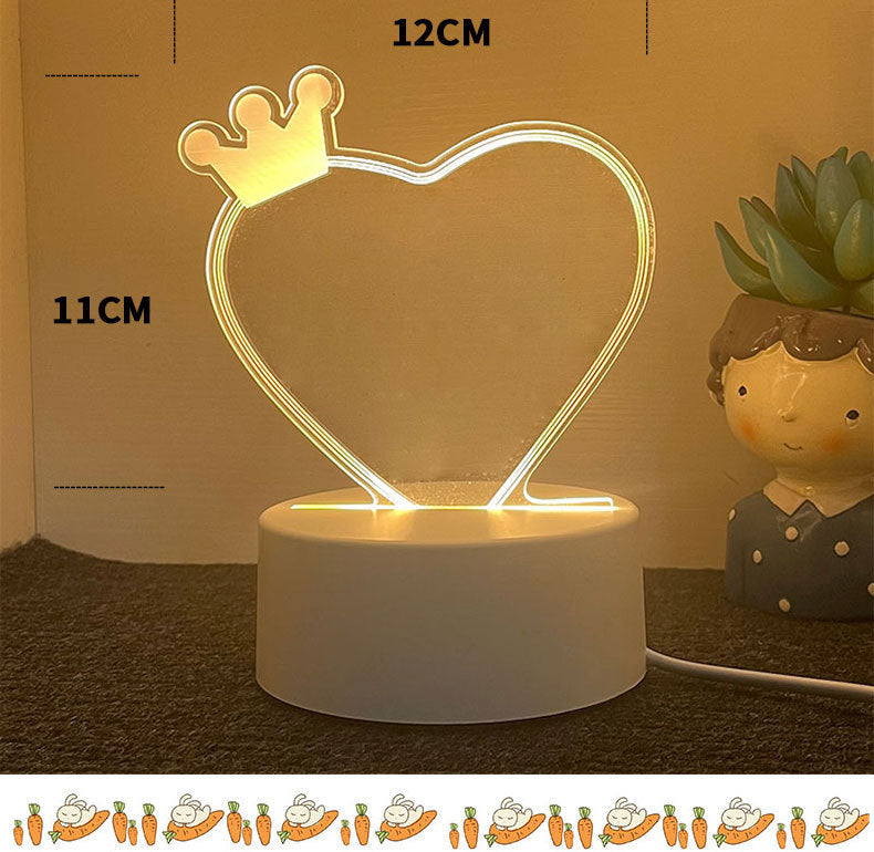 3d Night Light Handwriting Board Activity Glowing Acrylic Memo Creative Atmosphere Desk Lamp Customizable DIY Gift