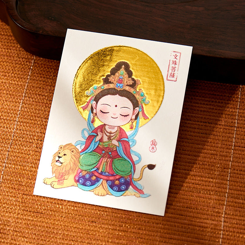 Putuo Mountain Annual Blessing Set - Personalized Zodiac Buddha & 8 Guardians Talisman, Protection for Ben Ming Nian (Birth Year)