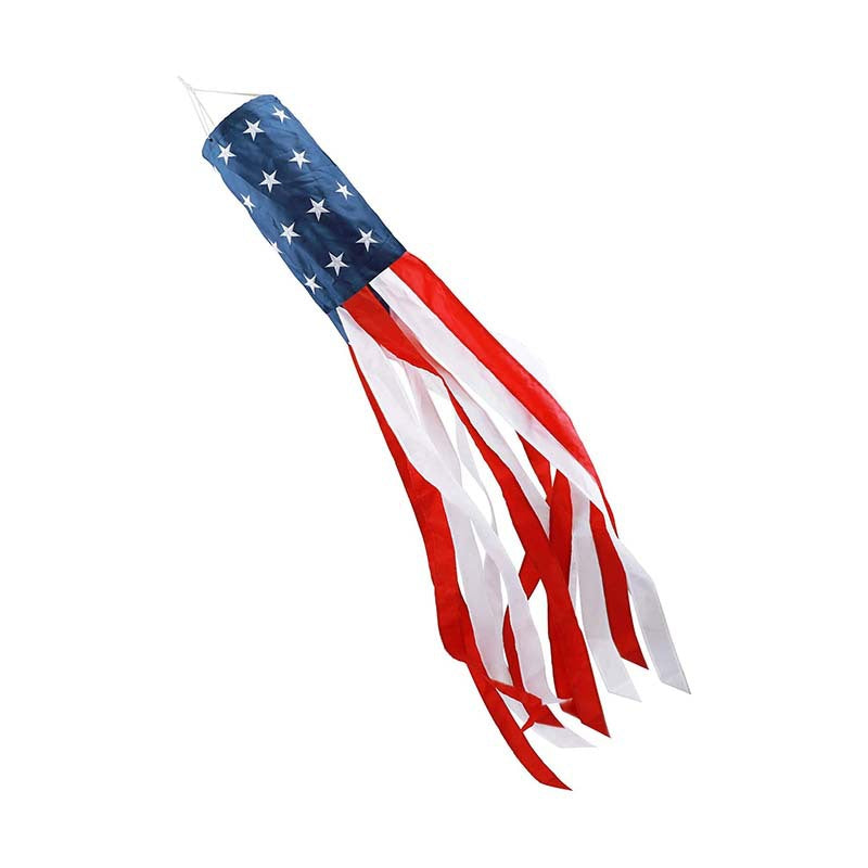American Independence Day Themed Windsock Flag Outdoor Windsock Yard Scene Atmosphere Decoration Semi-Circular Flag