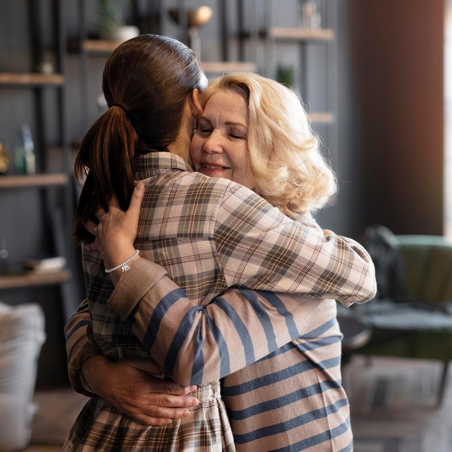 Bee, Elephant & Ladybug Charm Bracelet - Sterling Silver Plated Inspirational Gift for Women