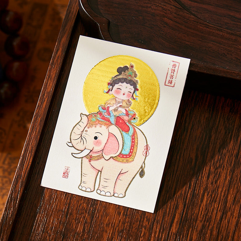 Putuo Mountain Annual Blessing Set - Personalized Zodiac Buddha & 8 Guardians Talisman, Protection for Ben Ming Nian (Birth Year)