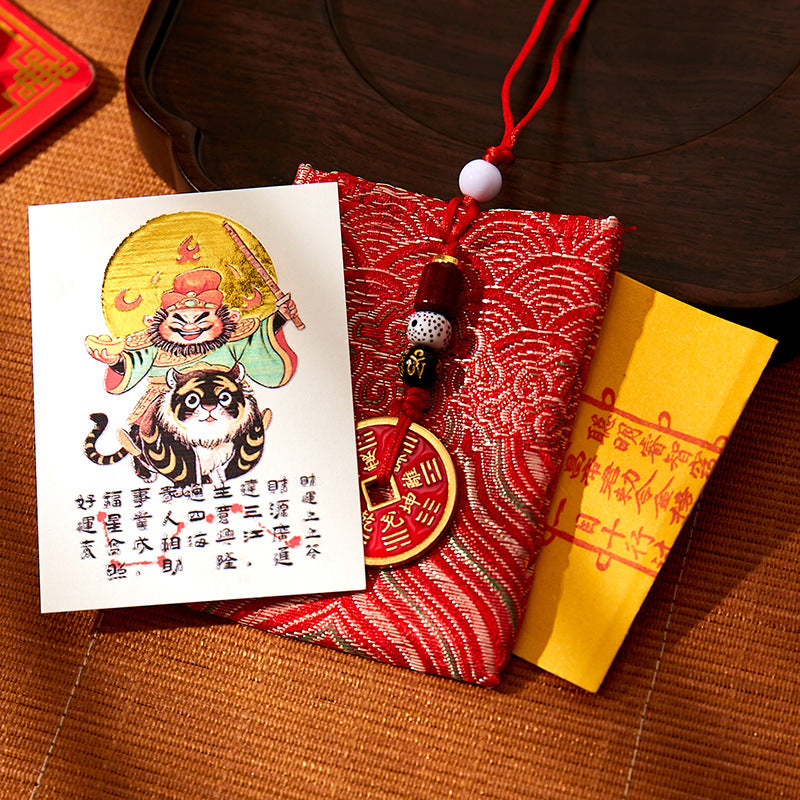 This is not just stickers, it's a cyber handshake between young people and the God of Wealth - using cuteness to dissolve seriousness and using mysticism to light up daily life