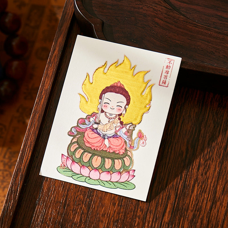 Putuo Mountain Annual Blessing Set - Personalized Zodiac Buddha & 8 Guardians Talisman, Protection for Ben Ming Nian (Birth Year)