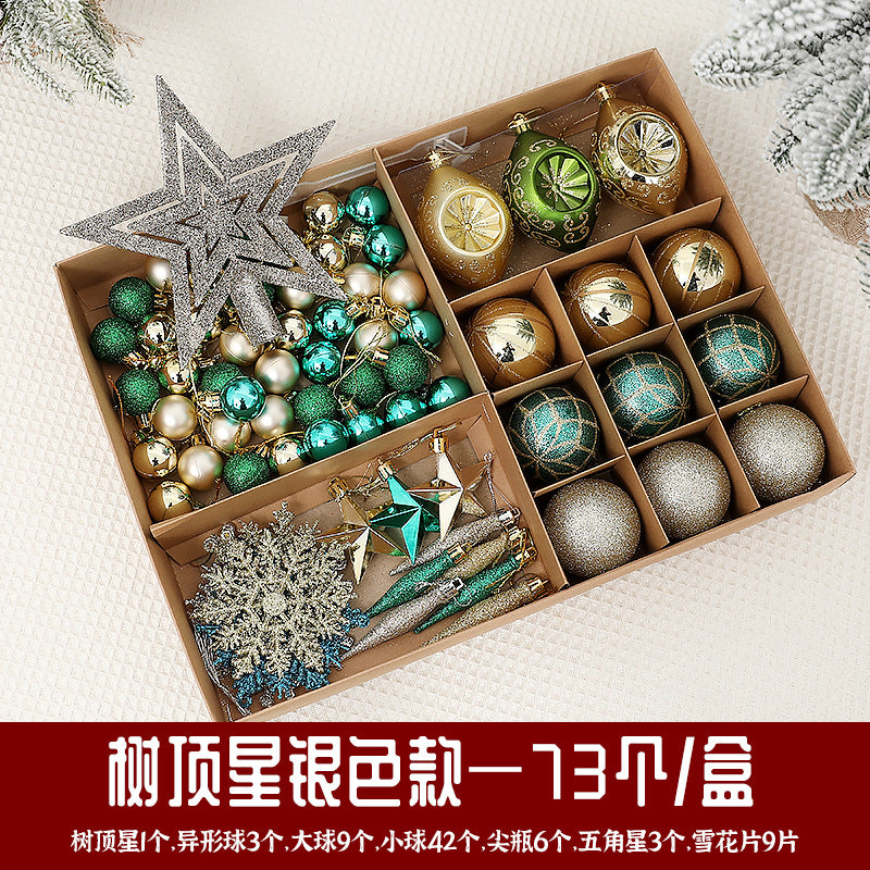 Christmas Ball Decoration Ball Christmas Tree Hanging Ball Pendant Color Ball Glossy Ball Hanging Ornament Cartoon Ball Christmas Sequin