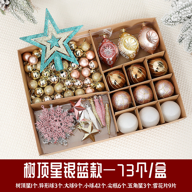 Christmas Ball Decoration Ball Christmas Tree Hanging Ball Pendant Color Ball Glossy Ball Hanging Ornament Cartoon Ball Christmas Sequin