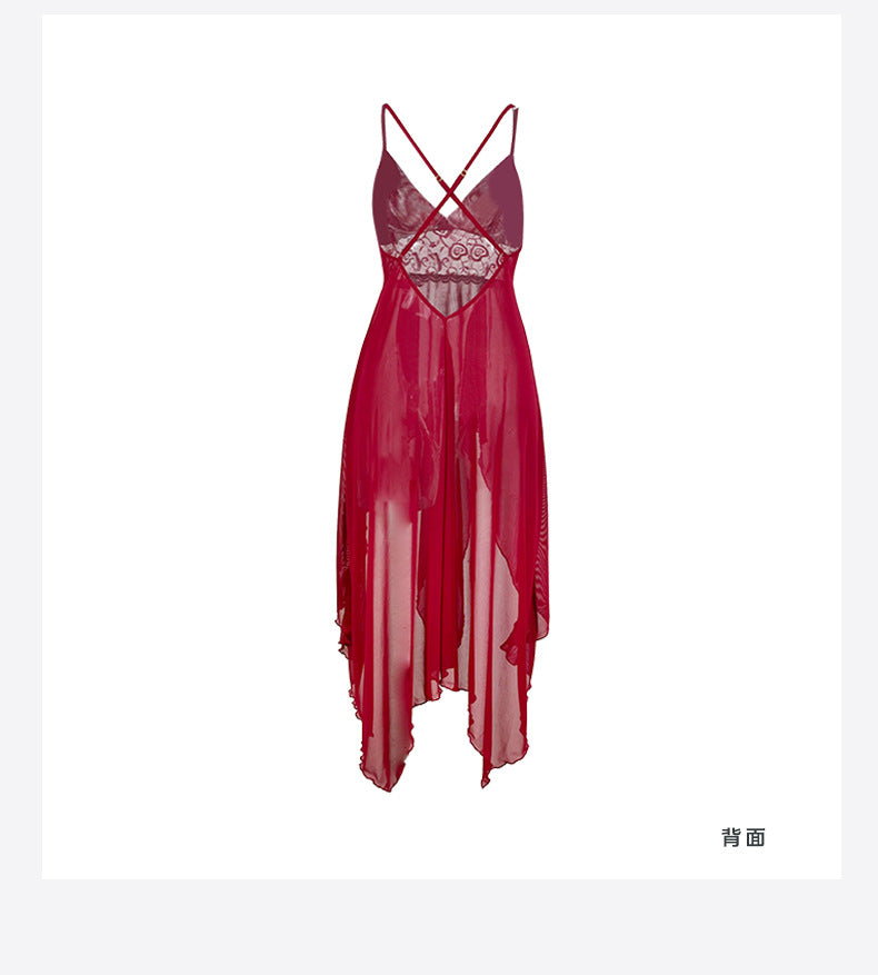 European and American Style Lingerie Sexy Nightclub V Backless Sleeveless Strap Dress Manufacturer863