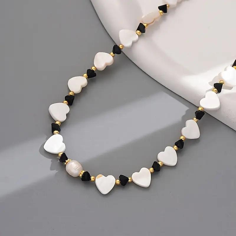 Pink Pearl Love Jewelry Set with Perfume - Necklace, Bracelet & Scent Gift Box for Women