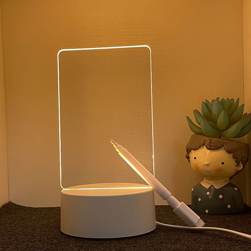 3d Night Light Handwriting Board Activity Glowing Acrylic Memo Creative Atmosphere Desk Lamp Customizable DIY Gift